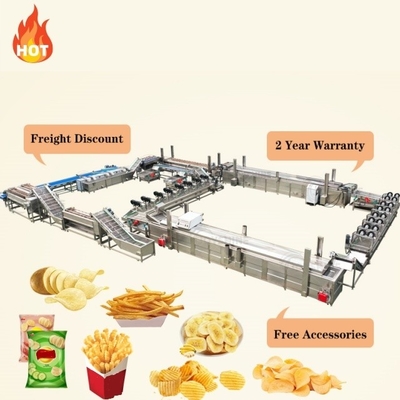 Full Automatic Joyshine Frozen Potato Crisp Making Machine for French Fries Size 7-20mm