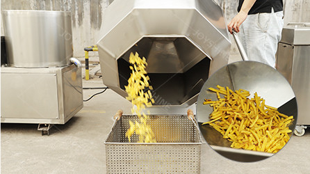 Food Grade 304 Stainless Steel French Fry Machine for Custom Made Fries 100kg Per Hour