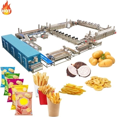 Customized Capacity Frozen French Fries Production Line for Agriculture Food Processing