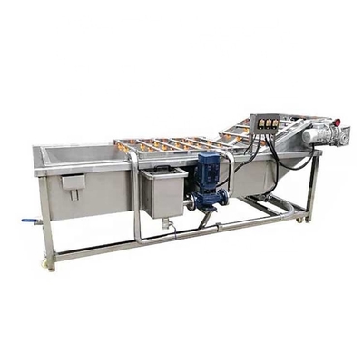 2000kg/H Bubble Brush Citrus Fruit And Vegetable Washing Machine Hotels