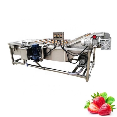 2000kg/H Bubble Brush Citrus Fruit And Vegetable Washing Machine Hotels