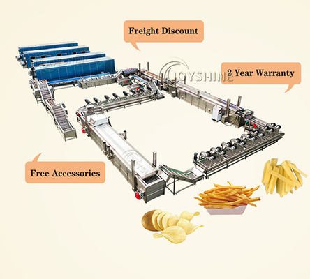 Banana Chips Production Line with and Full Automatic Potato Chips Making Machine