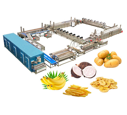 Banana Chips Production Line with and Full Automatic Potato Chips Making Machine