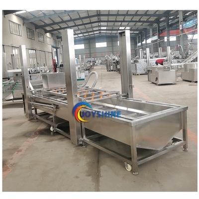 Bubble Peeling Brush Vegetable Washing Machine 300-500kg/H For Carrot Cassava Apple