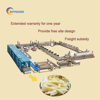 Custom Made French Fries Making Machine with 100kg/h Capacity and Customizable Voltage