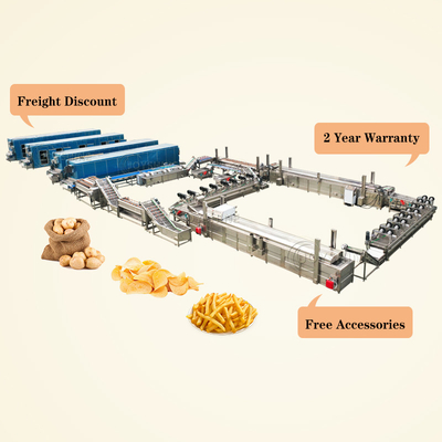 Custom Made French Fries Making Machine with 100kg/h Capacity and Customizable Voltage