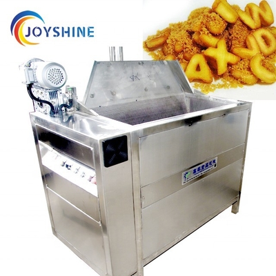 LNG Gas Heated Round Pot Type Industrial Batch Fryer with Automatic Stirring Device