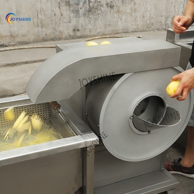 100Kg/H Semi Automatic Frozen French Fries Production Line With Electric Heating 1500W