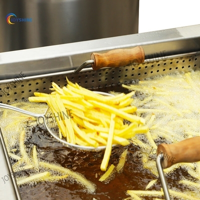 100Kg/H Semi Automatic Frozen French Fries Production Line With Electric Heating 1500W