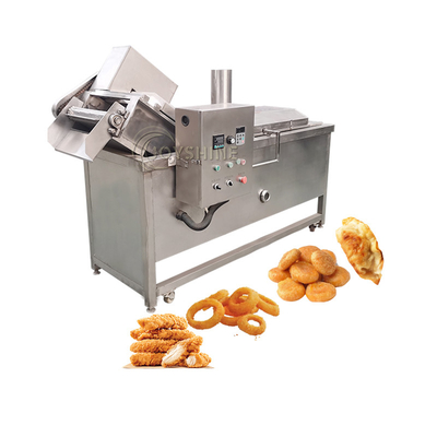 Food Grade 304 Stainless Steel Automatic Deep Fryer For Potato Finger Chips And Dough