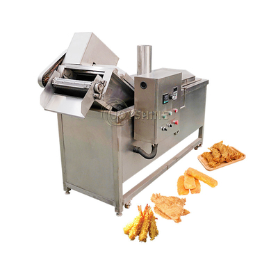 Food Grade 304 Stainless Steel Automatic Deep Fryer For Potato Finger Chips And Dough