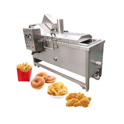 Food Grade 304 Stainless Steel Automatic Deep Fryer For Potato Finger Chips And Dough