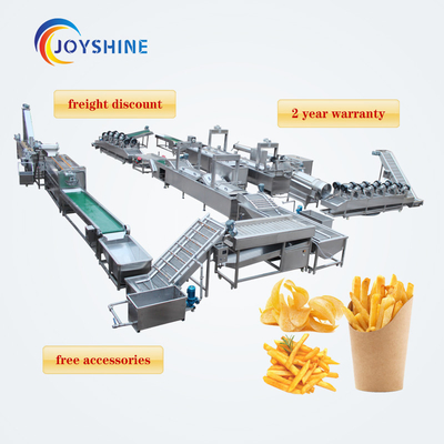 Fully Automatic Fried Potato Chips Production Line for Food Beverage Shops Joyshine