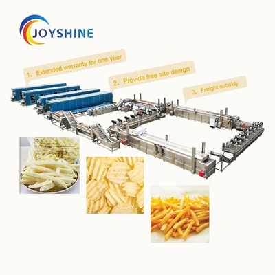 Joyshine Frozen Fries Processing Production Line with SUS304 Material and 58 kw Power