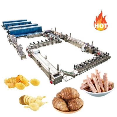 Electric Heating 1 KG Joyshine Automatic Potato Chips Production Line Frozen French Fries Making Machine