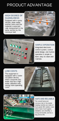 Multifunction Mesh Belt Conveying Fruits Mushroom Vegetable Processing Line