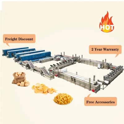 380v Small Scale Lays Potato Banana Chips French Fries Making Machine Production Line