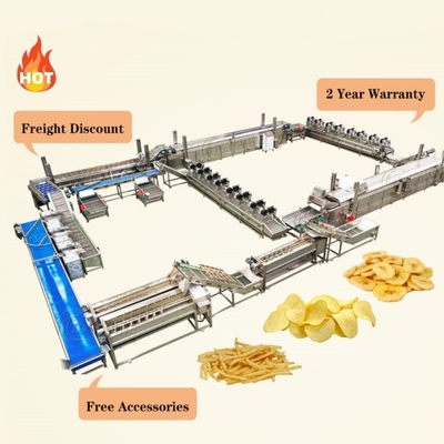 380V 80kw Fried Potato Chips Production Line for Consistent and Uniform Chips Making