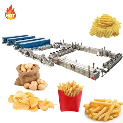 Potato Chips Making Machine Fully Automatic Frying Production Line for Fresh Frozen Lays