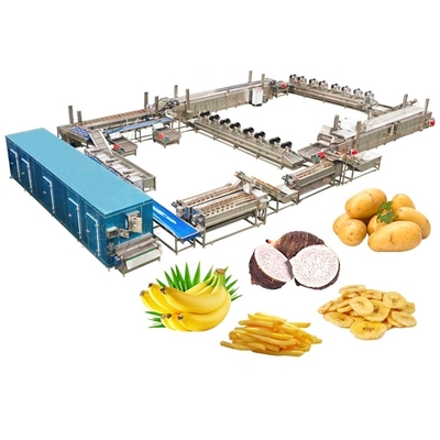 Automatic Snack French Fries Production Line Food Industry Fresh Chips Making Machine