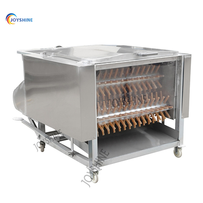 Depilation Rate 99% 7 Axis 500 Pcs Per Hour Bird Poultry Plucker Machine Chicken Defeather Machine