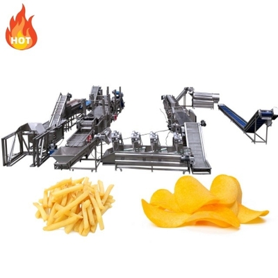 300kg Frozen Potato Chips Making Machine for Automatic Frozen French Fries Production
