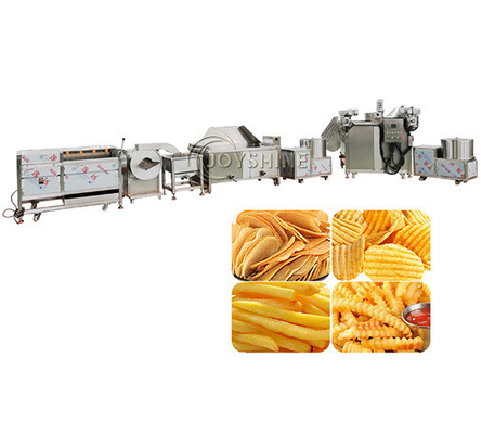 Customized Semi Automatic 100kg Per Hour Frozen French Fries Processing Plant Production Line for Output