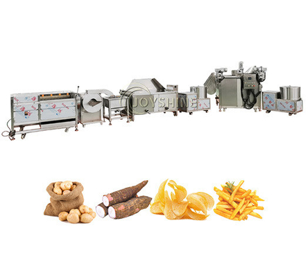Customized Semi Automatic 100kg Per Hour Frozen French Fries Processing Plant Production Line for Output