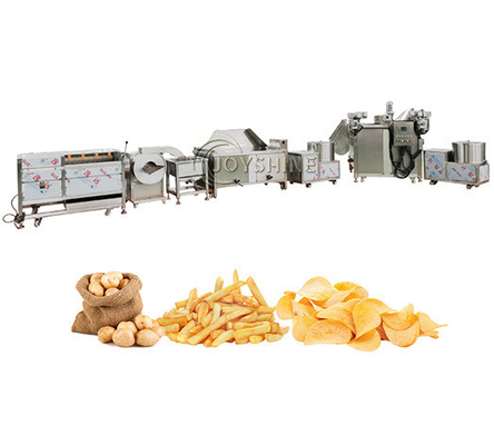 Customized Semi Automatic 100kg Per Hour Frozen French Fries Processing Plant Production Line for Output