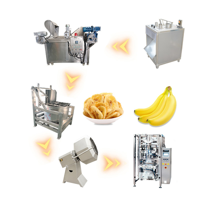 100-2000Kg/Hour Capacity Joyshine Banana Chip Making Machine For Snack Food Industry