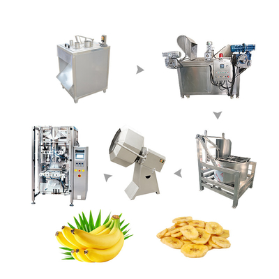 100-2000Kg/Hour Capacity Joyshine Banana Chip Making Machine For Snack Food Industry