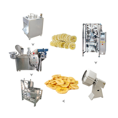 100-2000Kg/Hour Capacity Joyshine Banana Chip Making Machine For Snack Food Industry