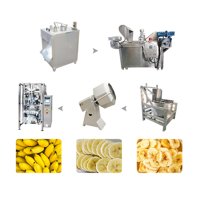 100-2000Kg/Hour Capacity Joyshine Banana Chip Making Machine For Snack Food Industry
