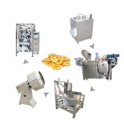 100-2000Kg/Hour Capacity Joyshine Banana Chip Making Machine For Snack Food Industry