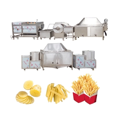 Semi-Automatic Frozen Potato French Fries Production Line for Fruit Processing Market