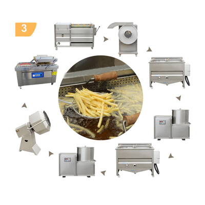 Semi-automatic Frozen Potato Machinery for French Fried Potatoes Production Line