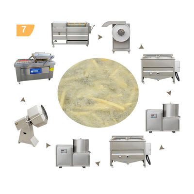 Semi-automatic Frozen Potato Machinery for French Fried Potatoes Production Line