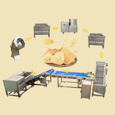 Small Semi-automatic Machines To Manufacture Banana Chips Potato Chips Making Equipment