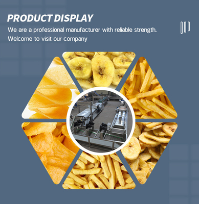 Potato Chips Making Machine Automatic French Fries Production Line 1-2mm Thickness