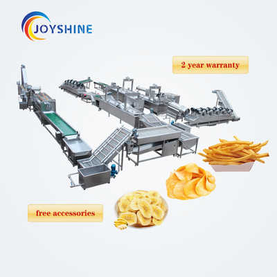 100kg/h Capacity Joyshine Industrial Frozen Fries Maker Machine with Oil Tank and Extra Oil