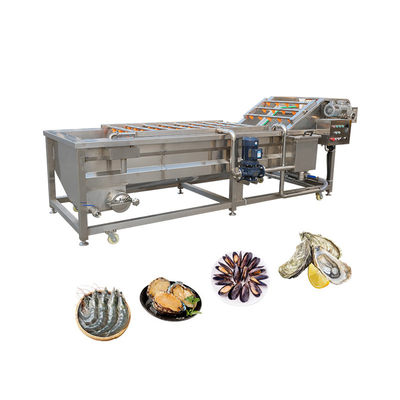 Versatile Automatic Vegetable and Fruit Bubble Cleaning Machine with Custom Options