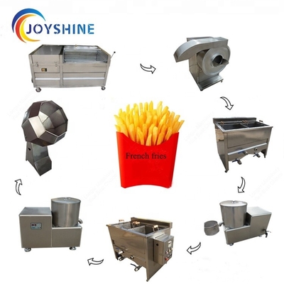 Mini Fried Taro Potato Fries Making Machine with Nuts and Raw Material