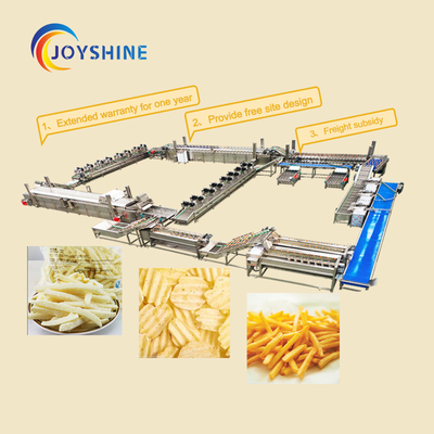 Snack Food Production Line Convenience with Finger Frozen French Fries Making Machine