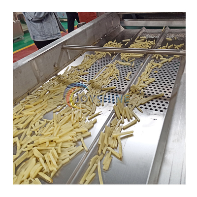 Potato Production Line For Dairy Products Fully Automatic Finger Chips Making Machine