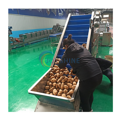Potato Production Line For Dairy Products Fully Automatic Finger Chips Making Machine