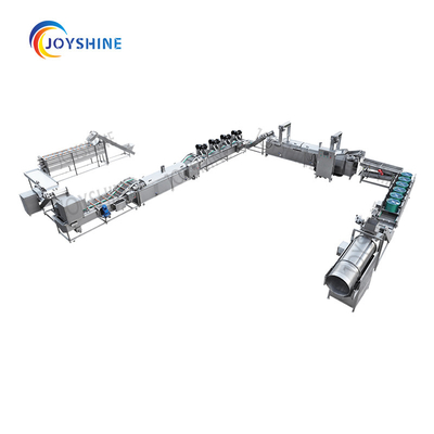 Full Line French Fries Making and Packing Machine with 200/500/1000/2000kg/h Capacity