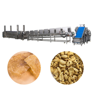 Fully Automated Stainless Steel Lard Fryer Production Line With 2500 X 800 X 1300mm