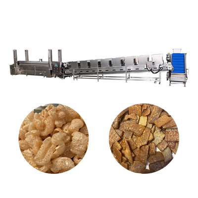 Fully Automated Stainless Steel Lard Fryer Production Line With 2500 X 800 X 1300mm