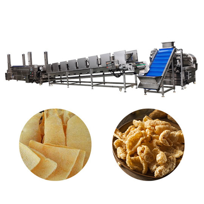 Fully Automated Stainless Steel Lard Fryer Production Line With 2500 X 800 X 1300mm