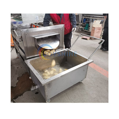 Large Capacity Brush Type Cassava Carrot Fresh Ginger Automatic Potato Peelers